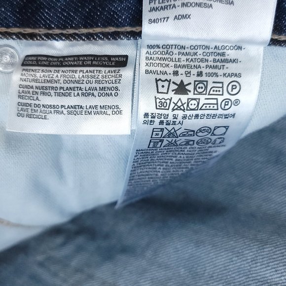 Levi's 505 Shorts Men's 42 Blue Denim Distressed - Picture 14 of 16